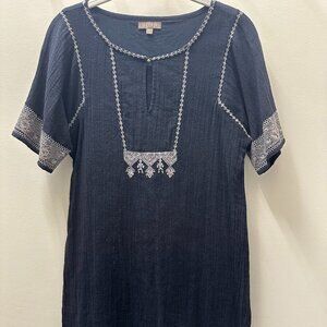 Lilla P Short Sleeved Shift Dress - XS